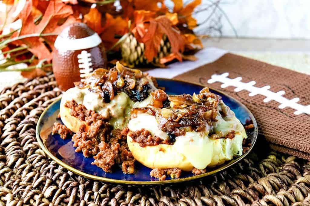 Game Day French Onion Sloppy Joes - kudoskitchenbyrenee.com