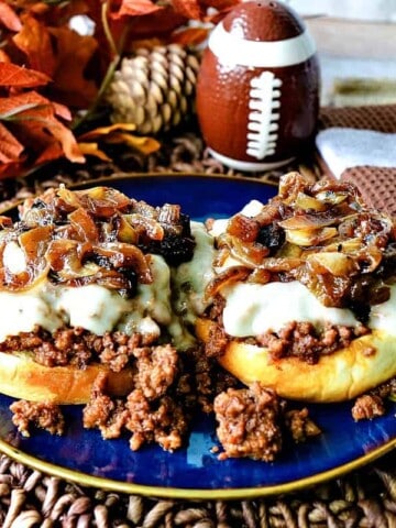 Game Day French Onion Sloppy Joes - kudoskitchenbyrenee.com