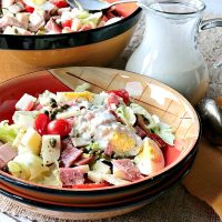 Best Ever Chef's Salad with Homemade Blue Cheese Dressing