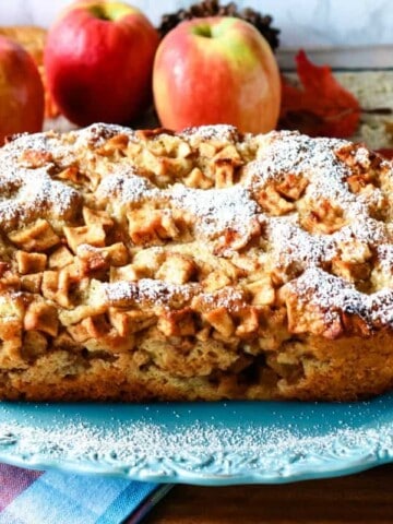 No Knead Apple Yeast Bread with Cinnamon & Sugar - kudoskitchenbyrenee.com