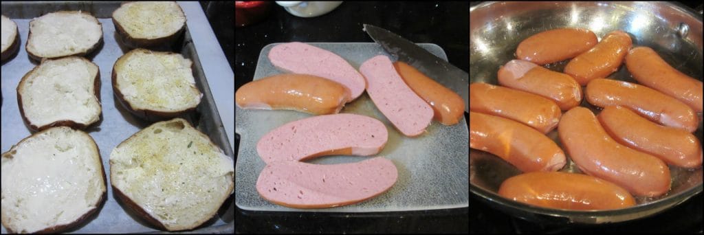 How to make Knockwurst Sandwich photo tutorial. - kudoskitchenbyrenee.com