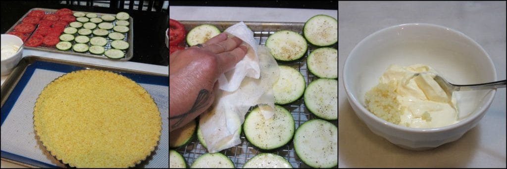 How to make a fresh tomato tart with zucchini & thyme-infused caramelized onions photo tutorial. - kudoskitchenbyrenee.com