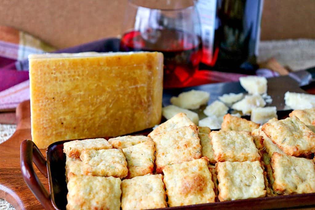 When you're in possession of the "King of Cheese," you want to use it in everything from snacks to the main course. Today I'm using it in these Crispy Golden Parmigiano-Reggiano Parmesan Fennel Crackers. They're delectably addicting with their nutty, cheesy Parmesan flavor and their mild hint of fennel. - kudoskitchenbyrenee.com Golden Crispy Parmigiano-Reggiano Parmesan Fennel Crackers - kudoskitchenbyrenee.com