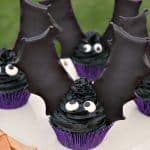 Royal Icing Bat Wing Cupcakes - kudoskitchenbyrenee.com