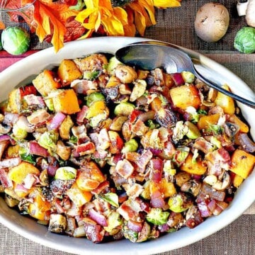 Colorful Sauteed Autumn Vegetables with Bacon - kudoskitchenbyrenee.com