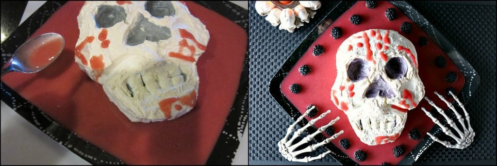 How to make a Swiss meringue skull.