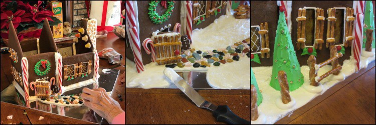 How to decorate the gingerbread landscape photo tutorial. - kudoskitchenbyrenee.com