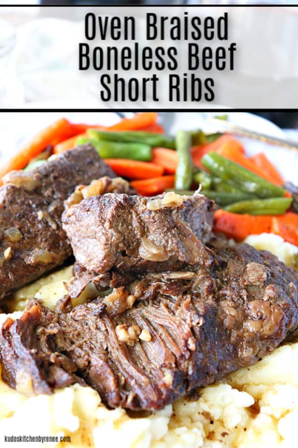 Oven Braised Boneless Beef Short Ribs Long title text image