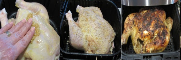 How to make an air fryer whole chicken
