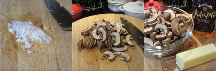 How to make steak with bourbon mushroom sauce photo tutorial.