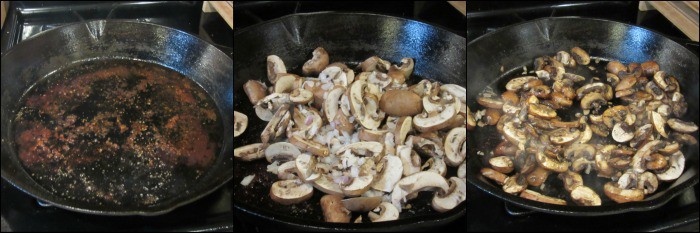How to make steak with bourbon mushroom sauce photo tutorial.