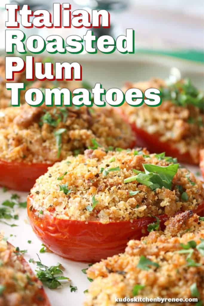 Italian Roasted Plum Tomatoes with Parmesan and Breadcrumbs Recipe