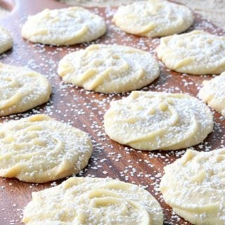 Tray of Viennese Whirls Butter Cookies