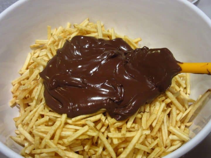 Chocolate Covered Shoestring Haystacks Kudos Kitchen by Renee