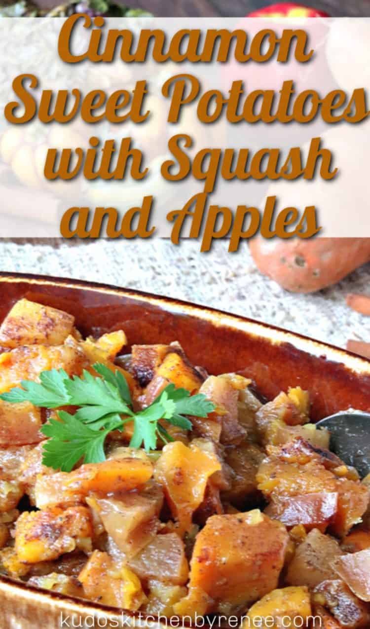 Easy Roasted Cinnamon Sweet Potatoes with Squash and Apples