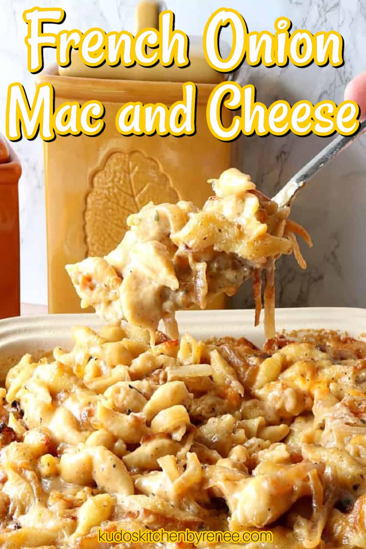 BEST French Onion Mac and Cheese Kudos Kitchen by Renee