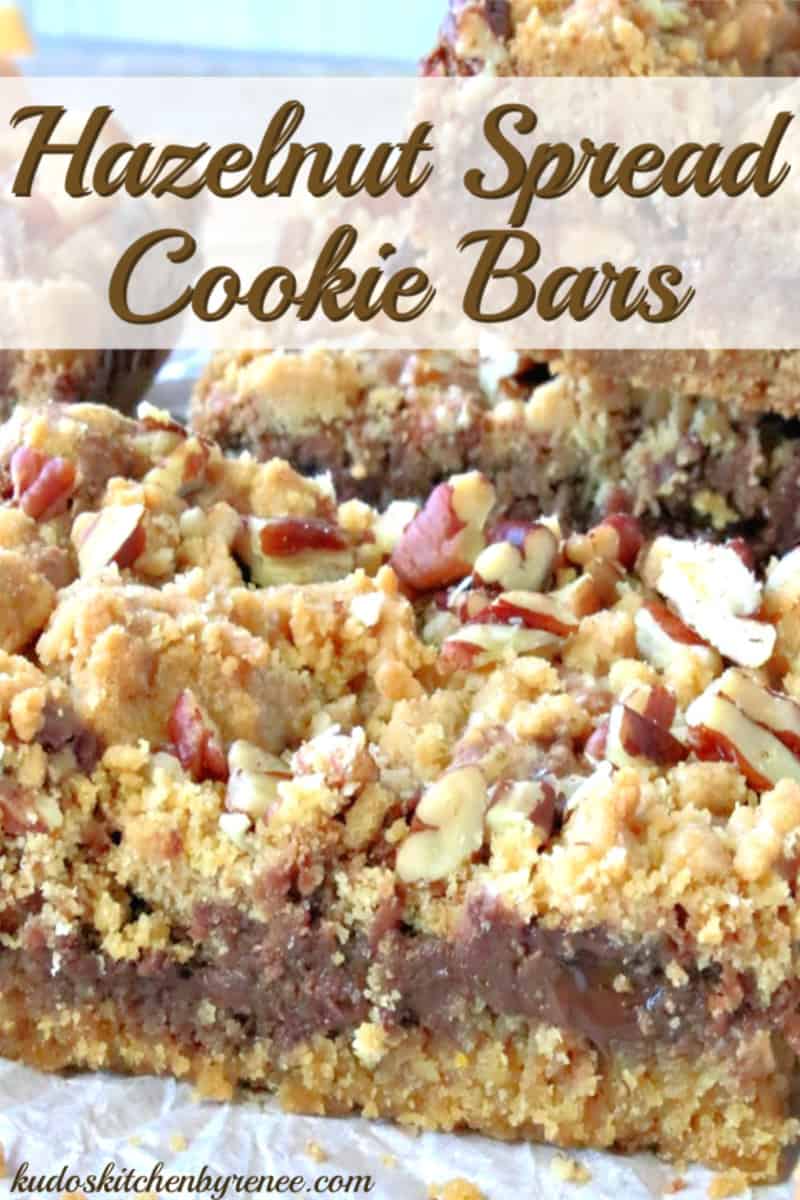 Hazelnut Spread Cookie Bars Recipe Kudos Kitchen by Renee