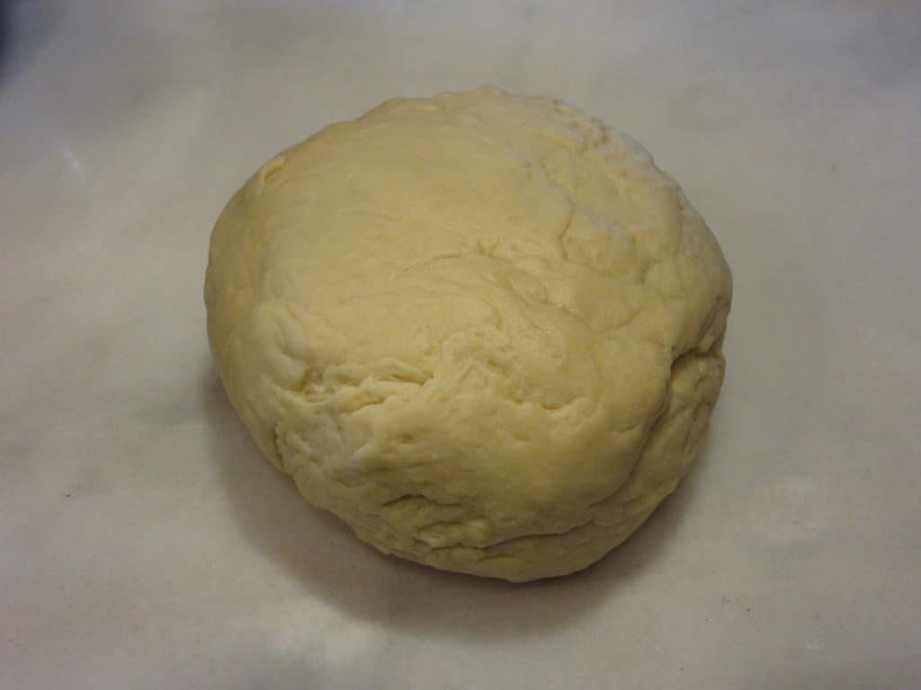 Dough on a counter.