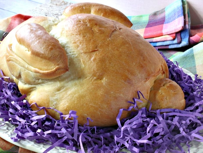 The back end of German Bunny Bread.