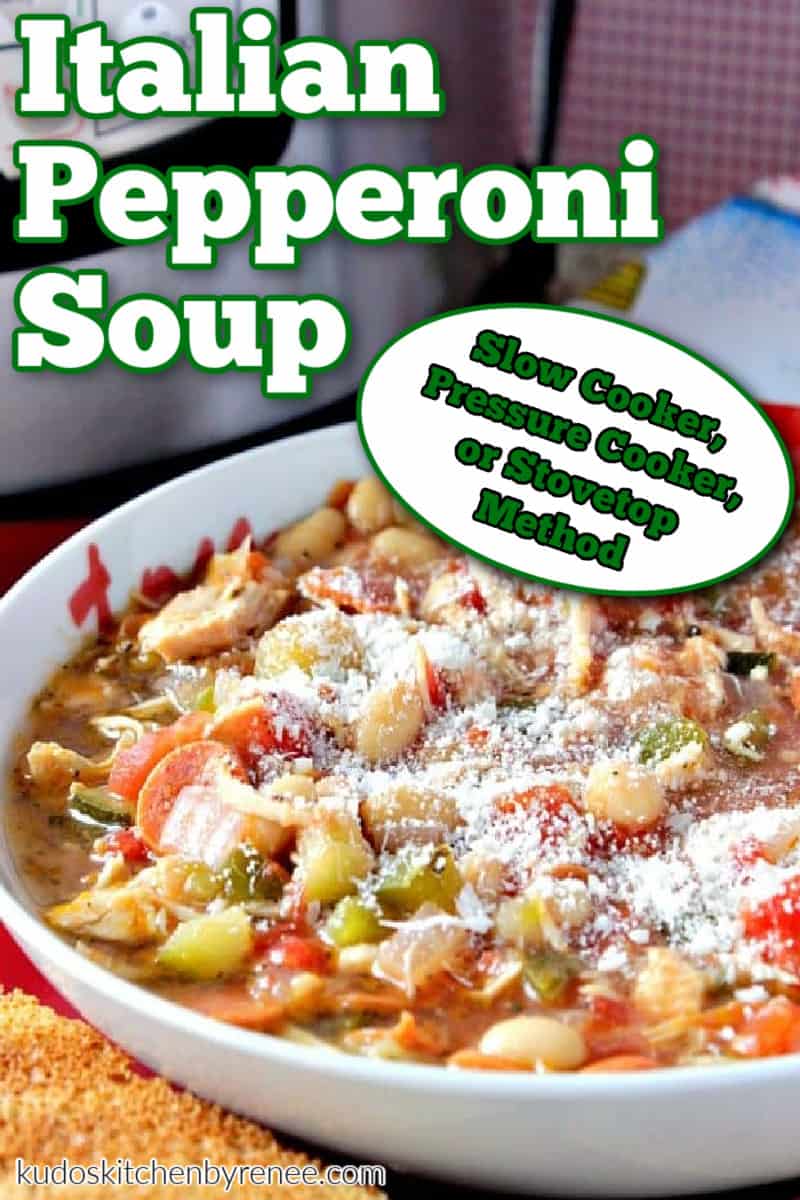 Italian Pepperoni Soup Recipe Kudos Kitchen by Renee