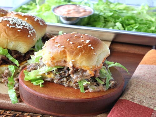 Big Mac Sliders Recipe Kudos Kitchen By Renee Big Mac Sliders Recipe Kudos Kitchen By Renee
