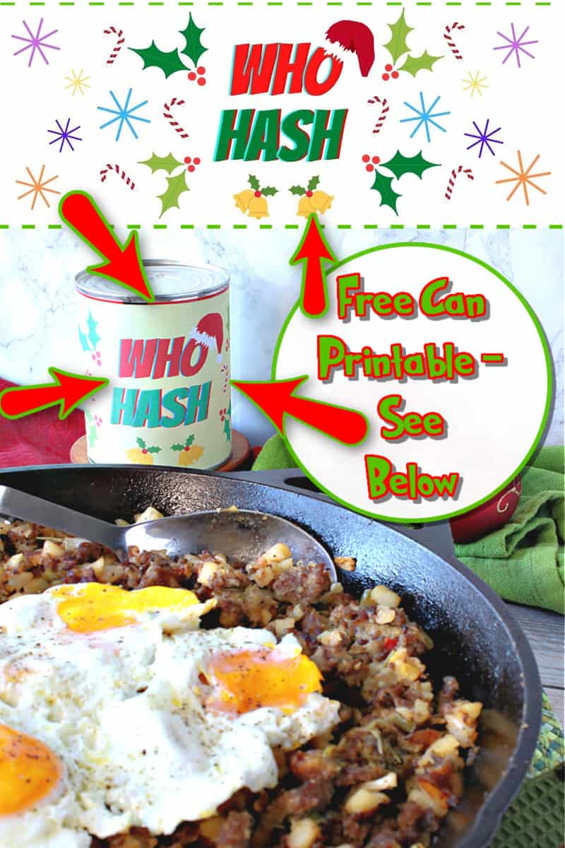 Grinch Who Hash Recipe with a Printable Label Kudos Kitchen by Renee