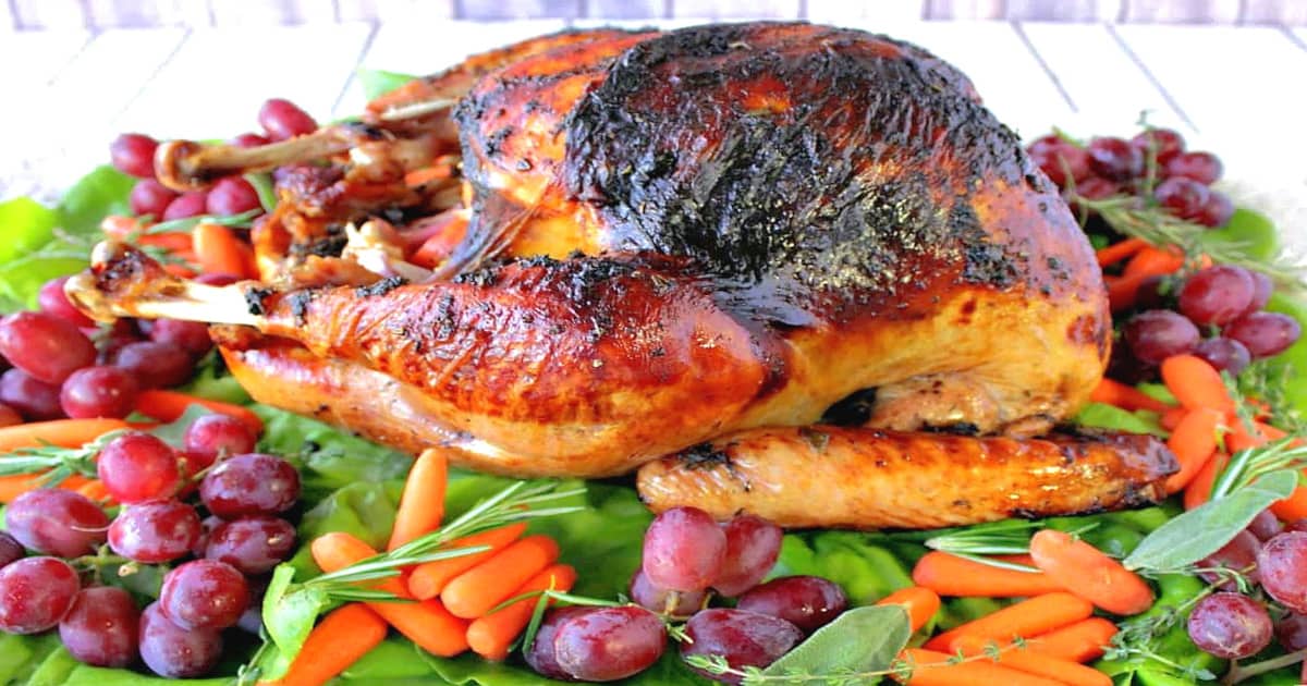 Make Ahead Roast Turkey with Herb Butter - Kudos Kitchen by Renee