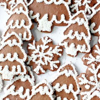 Snowflake Gingerbread Cookies Baking Pan Kitchen Christmas Tree