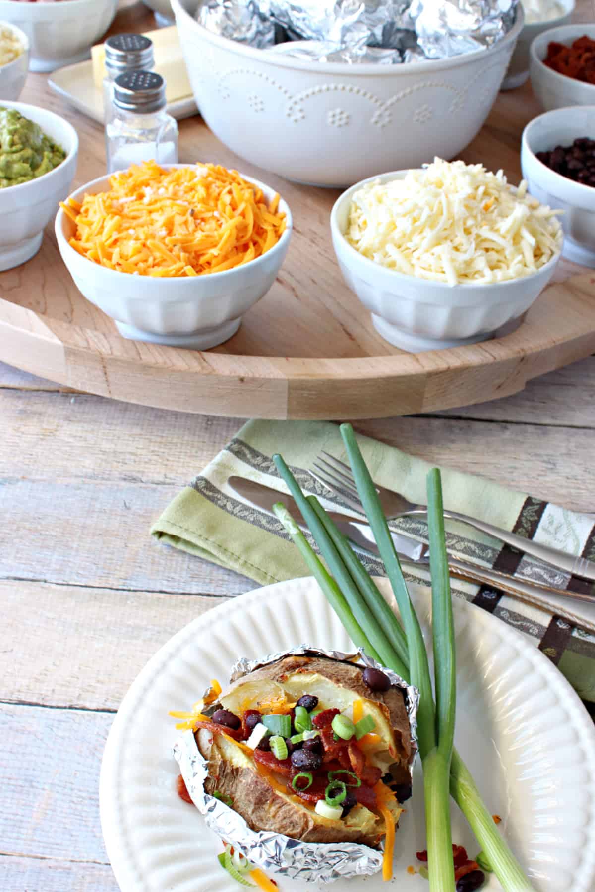 Baked Potato Party Board - Kudos Kitchen by Renee