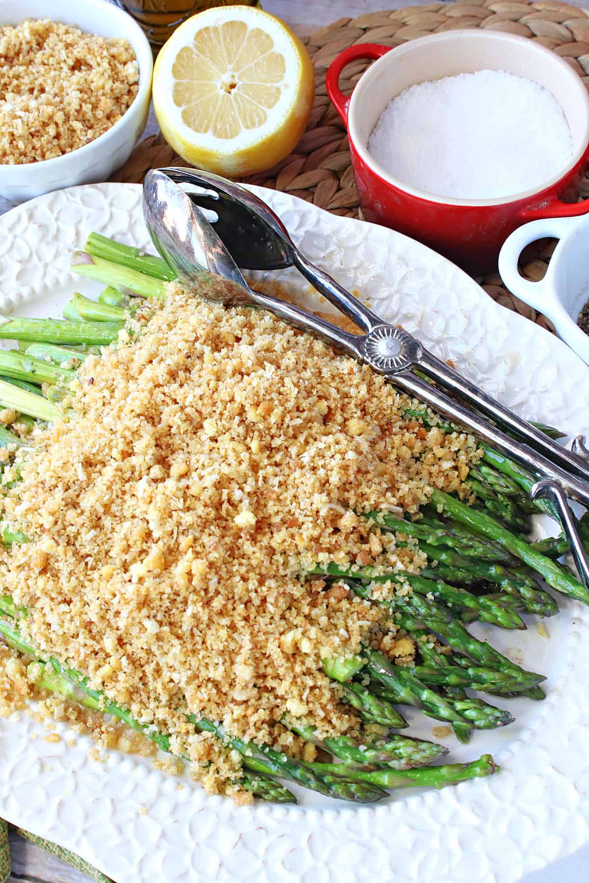Asparagus with Breadcrumbs Recipe Kudos Kitchen by Renee