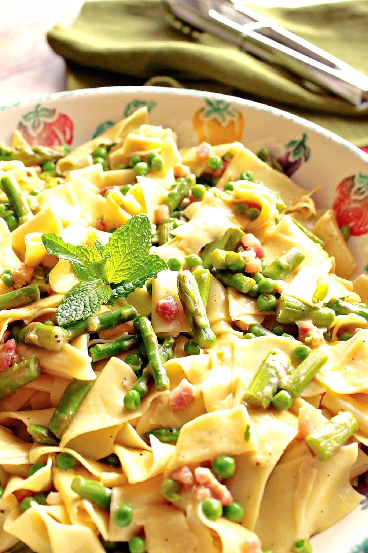 Pappardelle with Spring Vegetables Kudos Kitchen by Renee