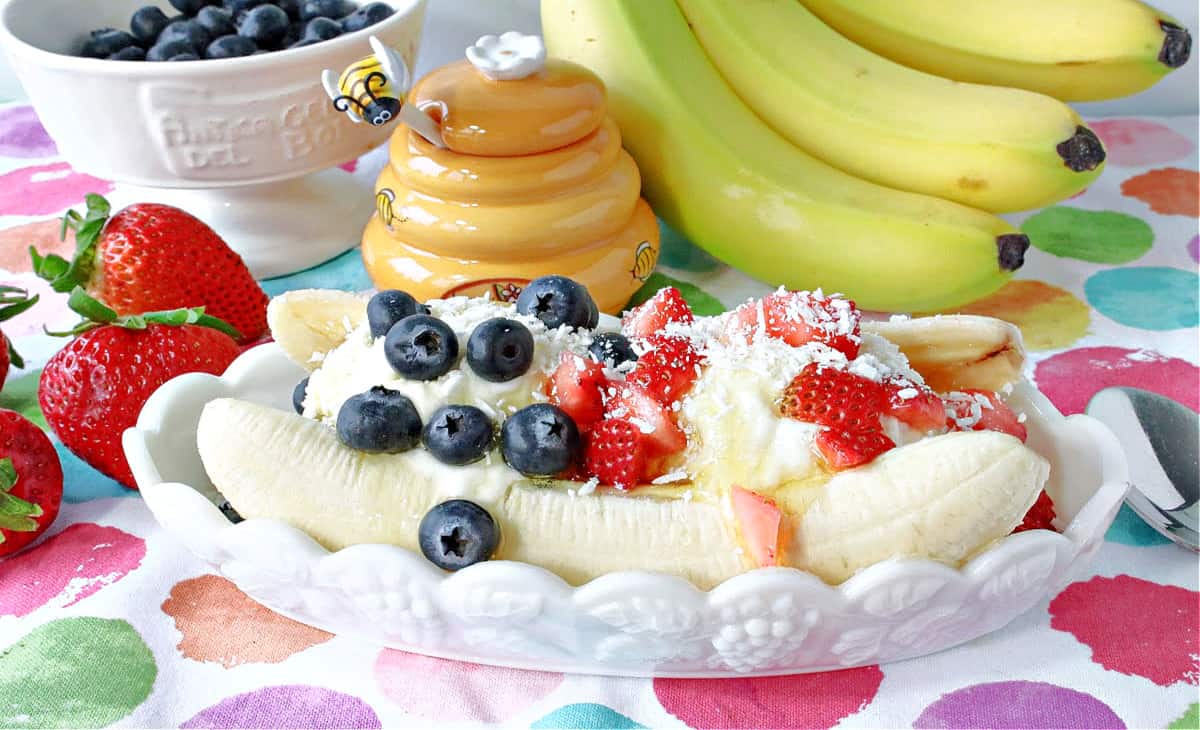 Frozen Greek Yogurt Banana Split Kudos Kitchen by Renee