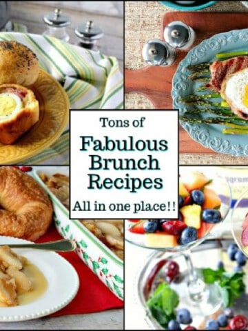 A four image collage of Brunch Recipes for a roundup.