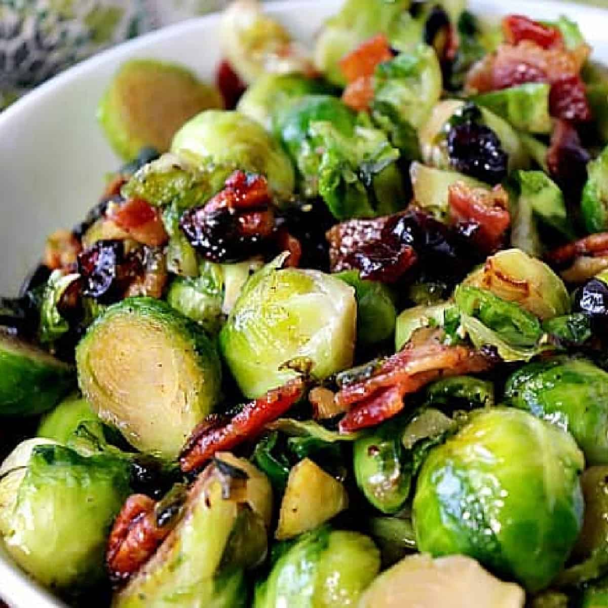 Sautéed Brussels Sprouts with Candied Bacon Recipe Kudos Kitchen by Renee