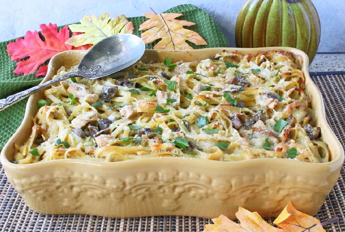 Leftover Turkey with Linguine Casserole Kudos Kitchen by Renee