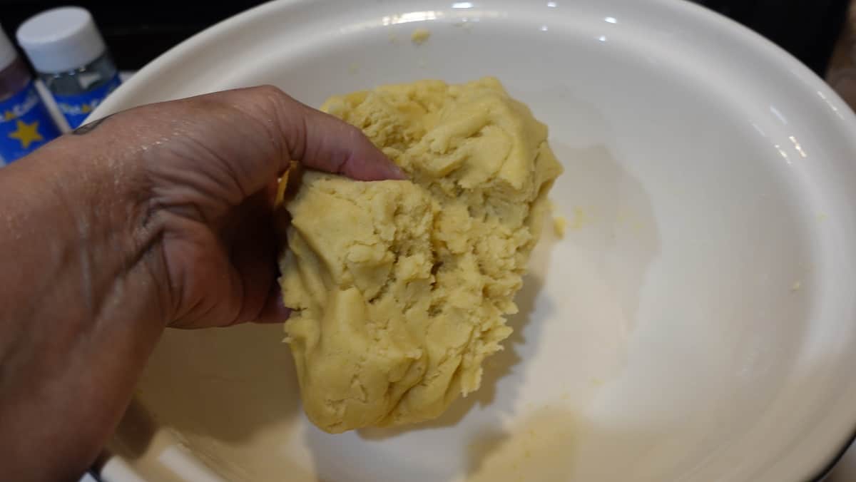 A ball of Kringle Kuchen dough.