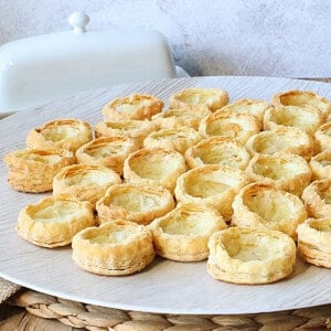 Baked and ready to fill Puff Pastry Appetizer Cups.