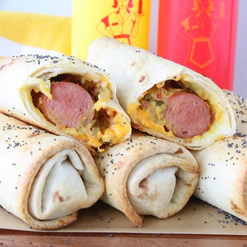 Burrito Dogs (aka Dogs in a Blanket) Kudos Kitchen by Renee