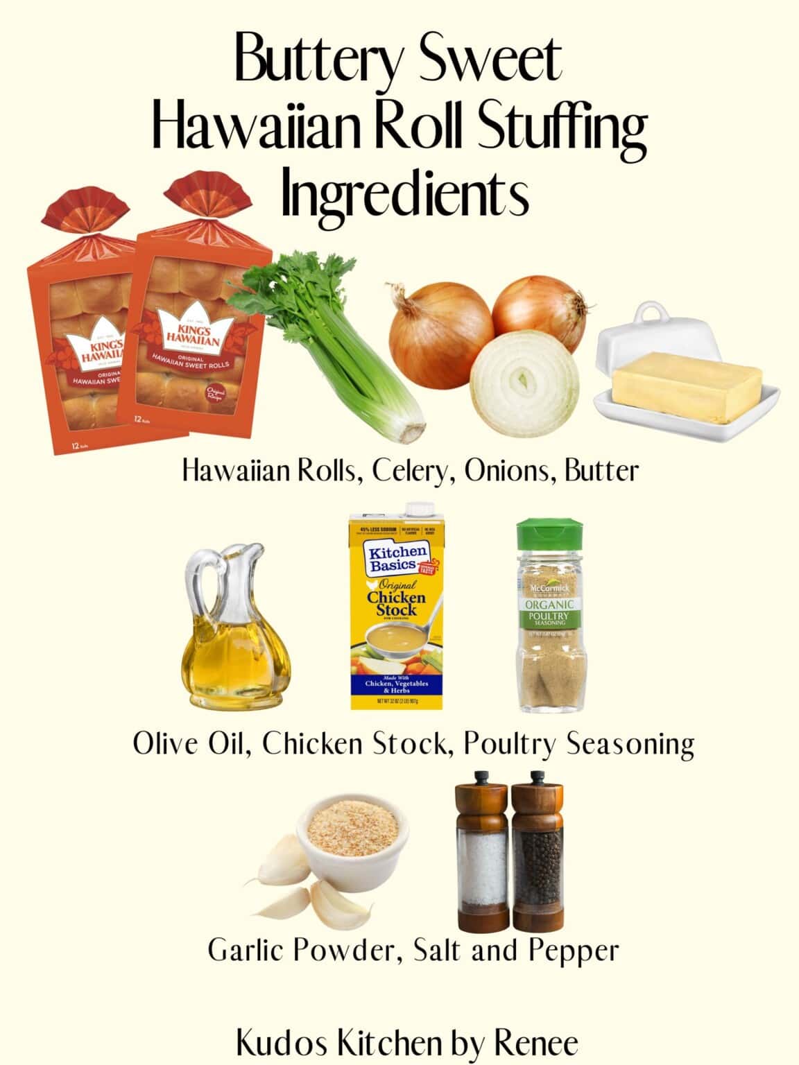 Buttery Sweet Hawaiian Roll Stuffing - Kudos Kitchen by Renee